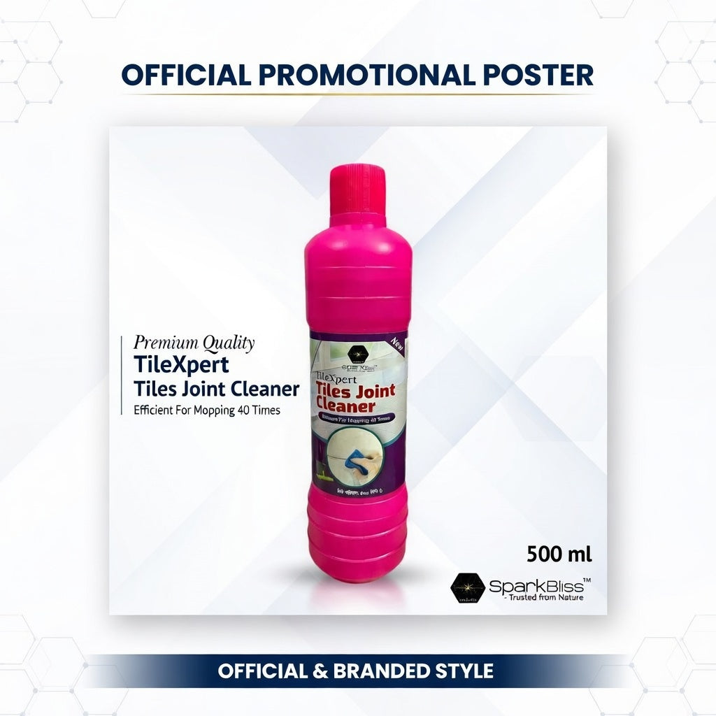 Alore Via - Tile Expert 500ml | Bathroom & Tile Joint Cleaner | Removes 11 Stains | টাইল ক্লিনার